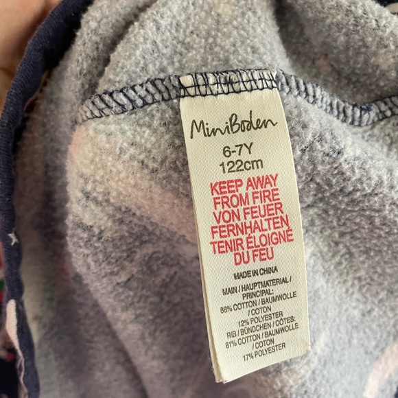 Mini Boden Little Girl Astronaut Space Terry Twirl Long Sleeve Dress - Size 6-7 - Picture 8 of 8